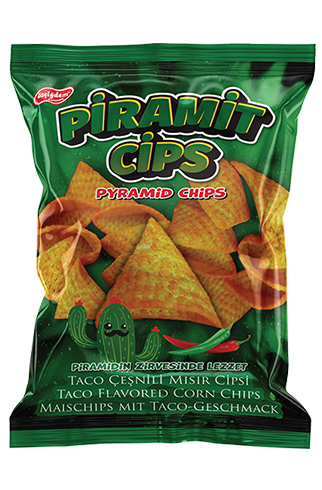 Taco Biber Aromalı Piramit Cips